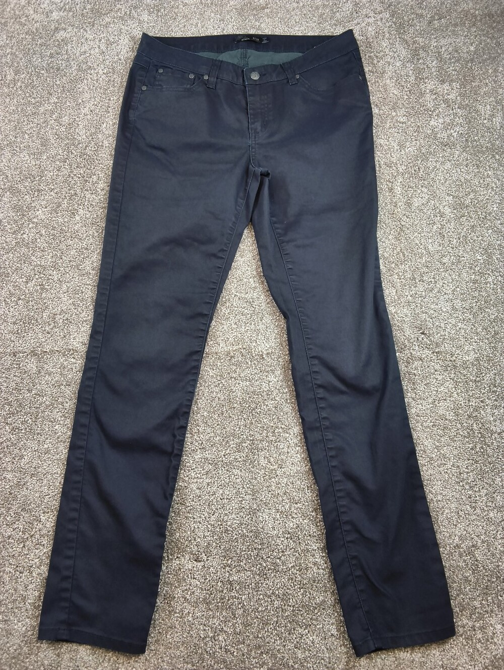 PrAna Straight Jeans Womens 8/29 Blue Dark Wash 32x30 Denim